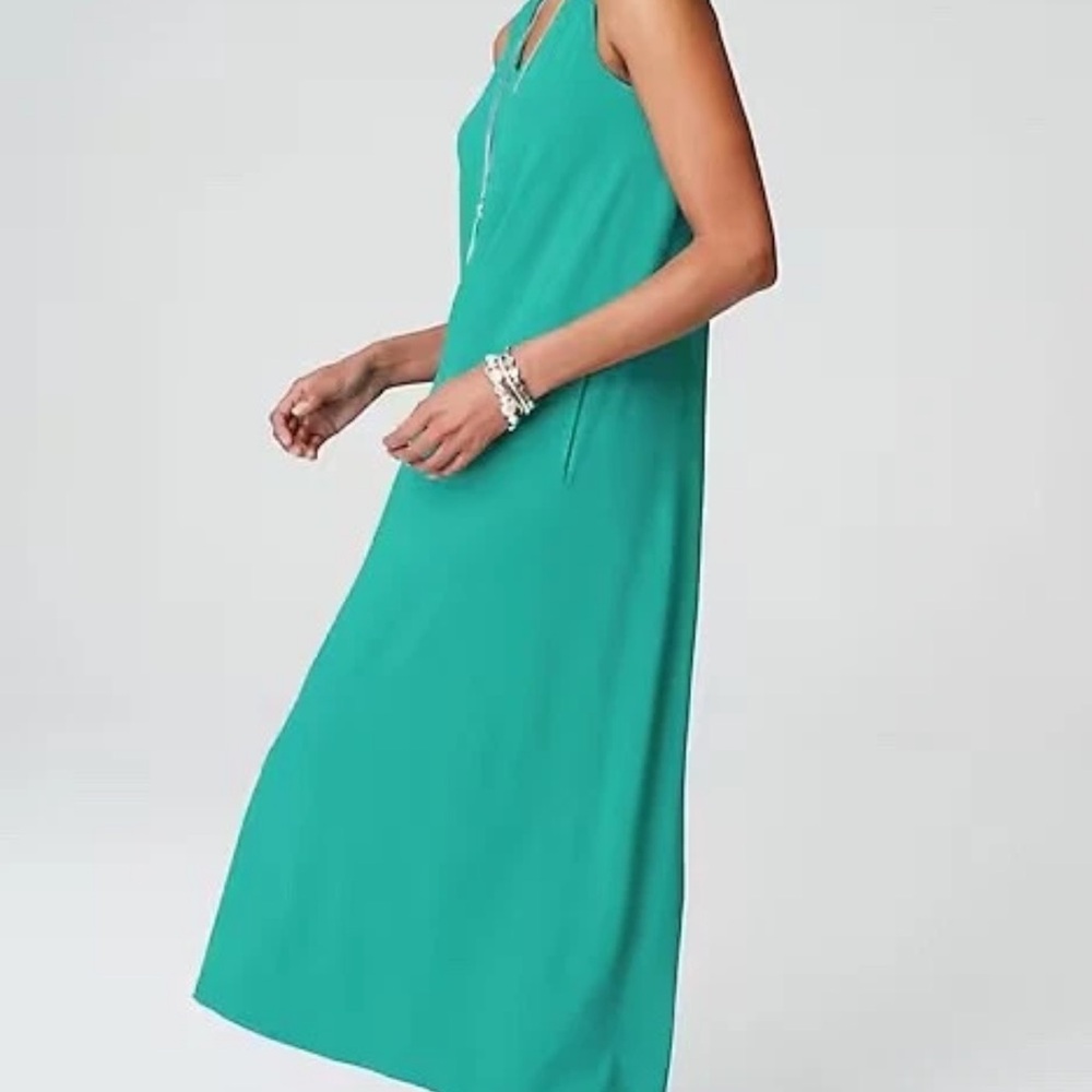 J. Jill Wearever Teal Maxi Dress NWT